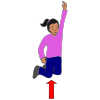 J is for jump. Jump high!