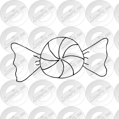 peppermint clipart black and white