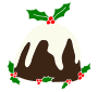 Christmas Pudding Stencil