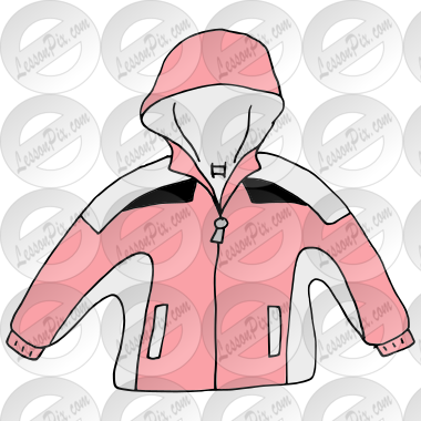 Coat Picture for Classroom / Therapy Use - Great Coat Clipart