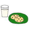 Milk+_+Cookies+on+Table Picture