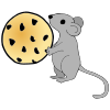 Mouse with a Cookie Picture