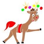 Silly Reindeer Stencil