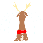 Crying Reindeer Stencil