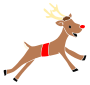 Excited Reindeer Stencil