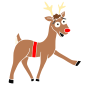 Surprised Reindeer Stencil