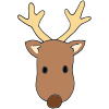 Brown Nose Reindeer Picture