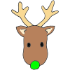 Green Nose Reindeer Picture