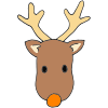 Orange Nose Reindeer Picture