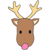 Pink Nose Reindeer Picture