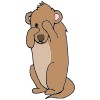 Groundhogs are herbivores, mainly feeding on vegetation such as grasses, clover, fruits, and vegetables. They are considered agricultural pests in some areas because they eat farmer's crops.  Picture