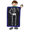 X is for x-ray. X-ray your broken ankle.