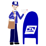 Mail Carrier Stencil