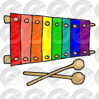 Xylophone Picture for Classroom / Therapy Use - Great Xylophone Clipart