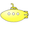 I put a toy sub in the
