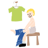 Get Dressed  Stencil