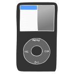 MP3 Player Stencil