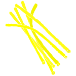 Yellow Pipe Cleaners Stencil for Classroom / Therapy Use - Great Yellow  Pipe Cleaners Clipart