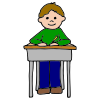 work at desk