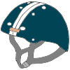 H is for helmet. Always wear a helmet when you ride a horse or a bike.