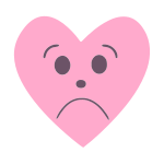 Sad Heart Stencil