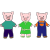 3 pigs