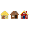 One day, they set out to build new houses.