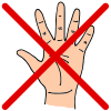 I should NEVER poke or grab anyone if I want to say something.