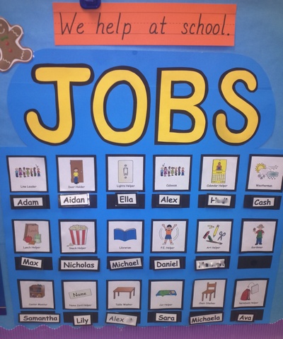Elementary Classroom Jobs Chart