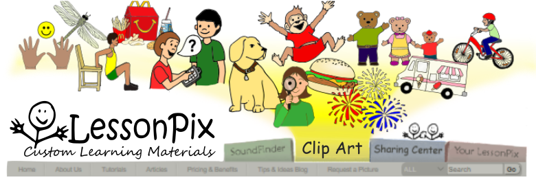 Header Image for LessonPix Clip Art: Keeping Symbols Simple