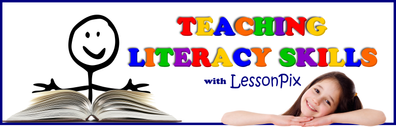 Header Image for 6 Areas of Teaching Literacy Skills with LessonPix