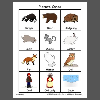 Lesson Plan The Mitten Story Characters And Sequence