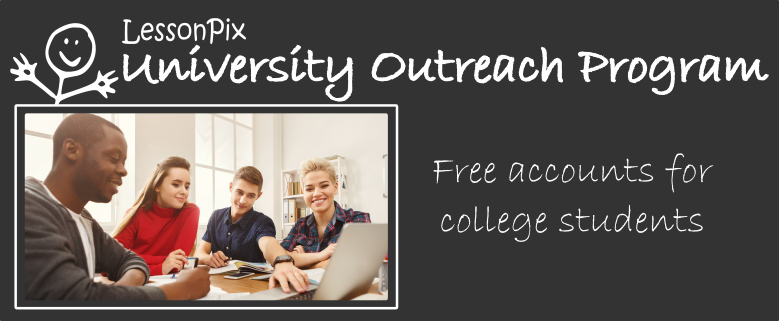 LessonPix University Outreach Program