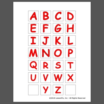 uppercase letters