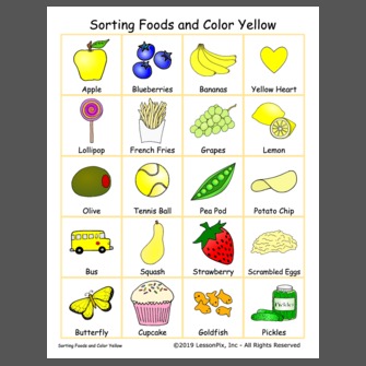 Download Sorting Foods And Color Yellow PSD Mockup Templates