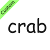 +crab Stencil