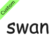 +swan Stencil