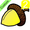 2+yellow+acorns Picture