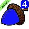 4+blue+acorns Picture