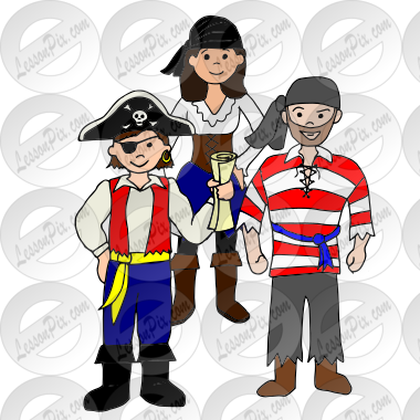 pirates Picture for Classroom / Therapy Use - Great pirates Clipart