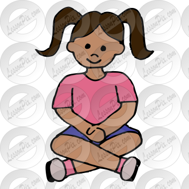 Sit Picture for Classroom / Therapy Use - Great Sit Clipart