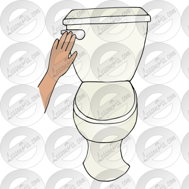 Flush the toilet Picture