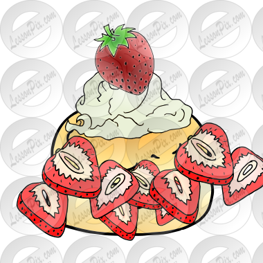 shortcake Picture for Classroom / Therapy Use - Great shortcake Clipart