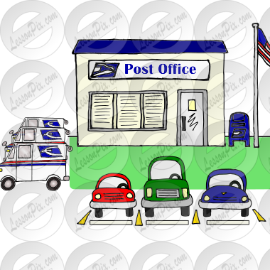 Post office Picture for Classroom / Therapy Use - Great Post office Clipart
