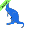 How did Lily make the baby feel better after taking Blue Kangaroo?
