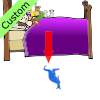 Blue Kangaroo fell out of the bed