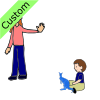 She let him have Blue Kangaroo