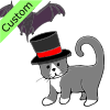 A bat saw a cat with a hat.