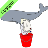 The whale put mail in a pail.