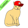 Take off the hat you silly cat!